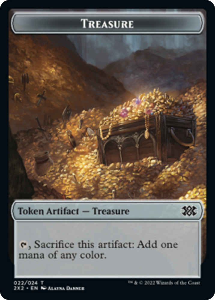 Egg // Treasure Double-Sided Token [Double Masters 2022 Tokens]