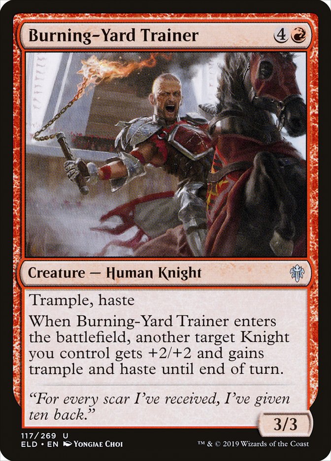 Burning-Yard Trainer [Throne of Eldraine]