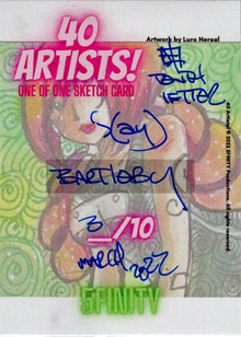 5finity 2022 40 Artists! Sketch Card j(ay)