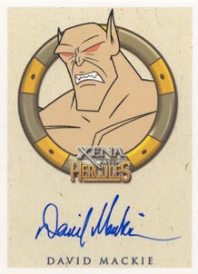 Xena & Hercules The Animated Adventures David Mackie Autograph Card