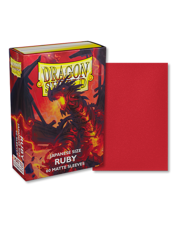 Dragon Shield Japanese Sized Sleeves -  Ruby 60ct