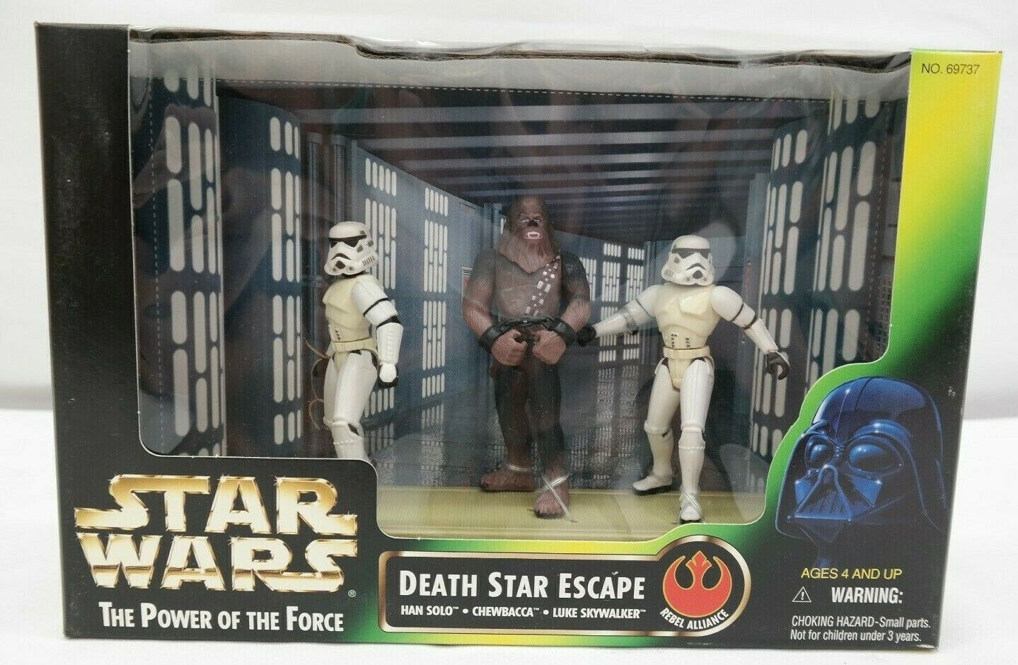 Star Wars POTF Death Star Escape Action Figure Set Han Solo Chewbacca Luke Skywalker