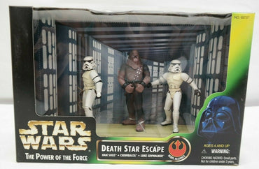 Star Wars POTF Death Star Escape Action Figure Set Han Solo Chewbacca Luke Skywalker