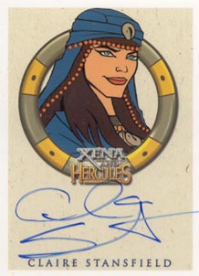 Xena & Hercules The Animated Adventures Claire Stansfield Autograph Card