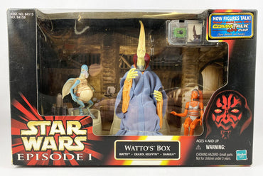 Star Wars Episode 1 Watto's Box with Watto, Graxol Kelvyyn and Shakka