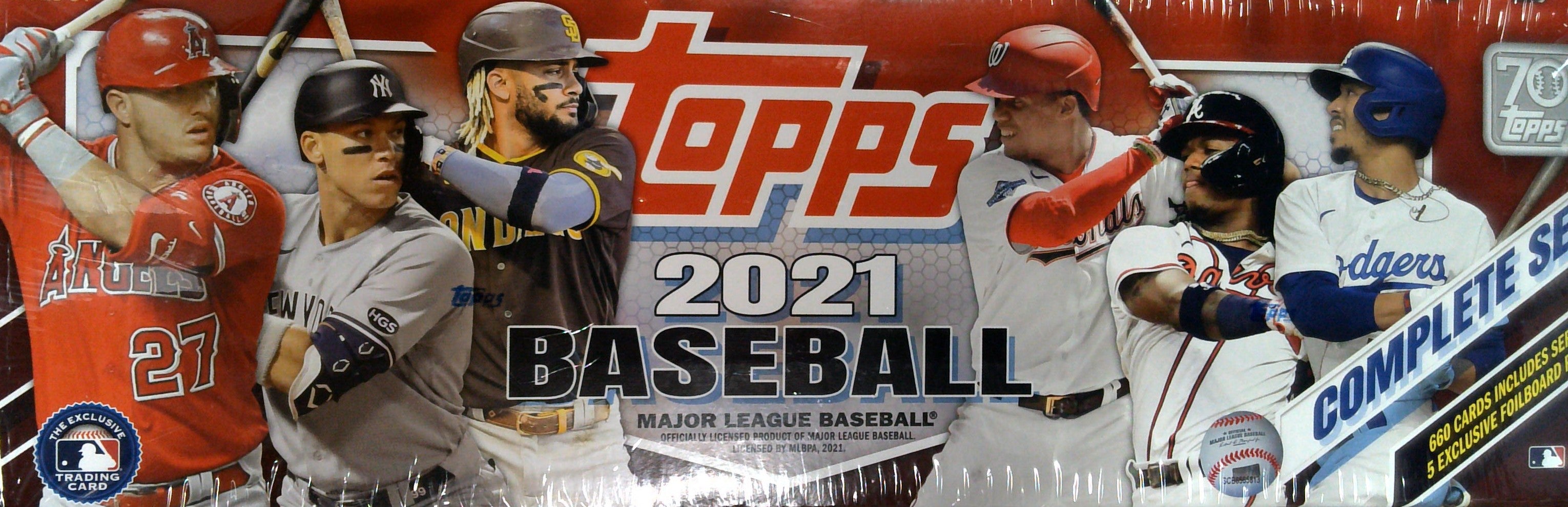 Topps 2021 Baseball Complete 660 Card Factory Set + 5 Card Parallel Pack
